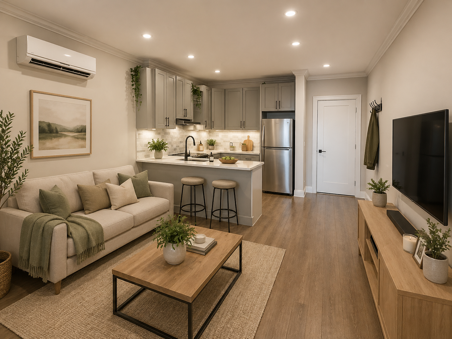1407 Pacific after living room concept