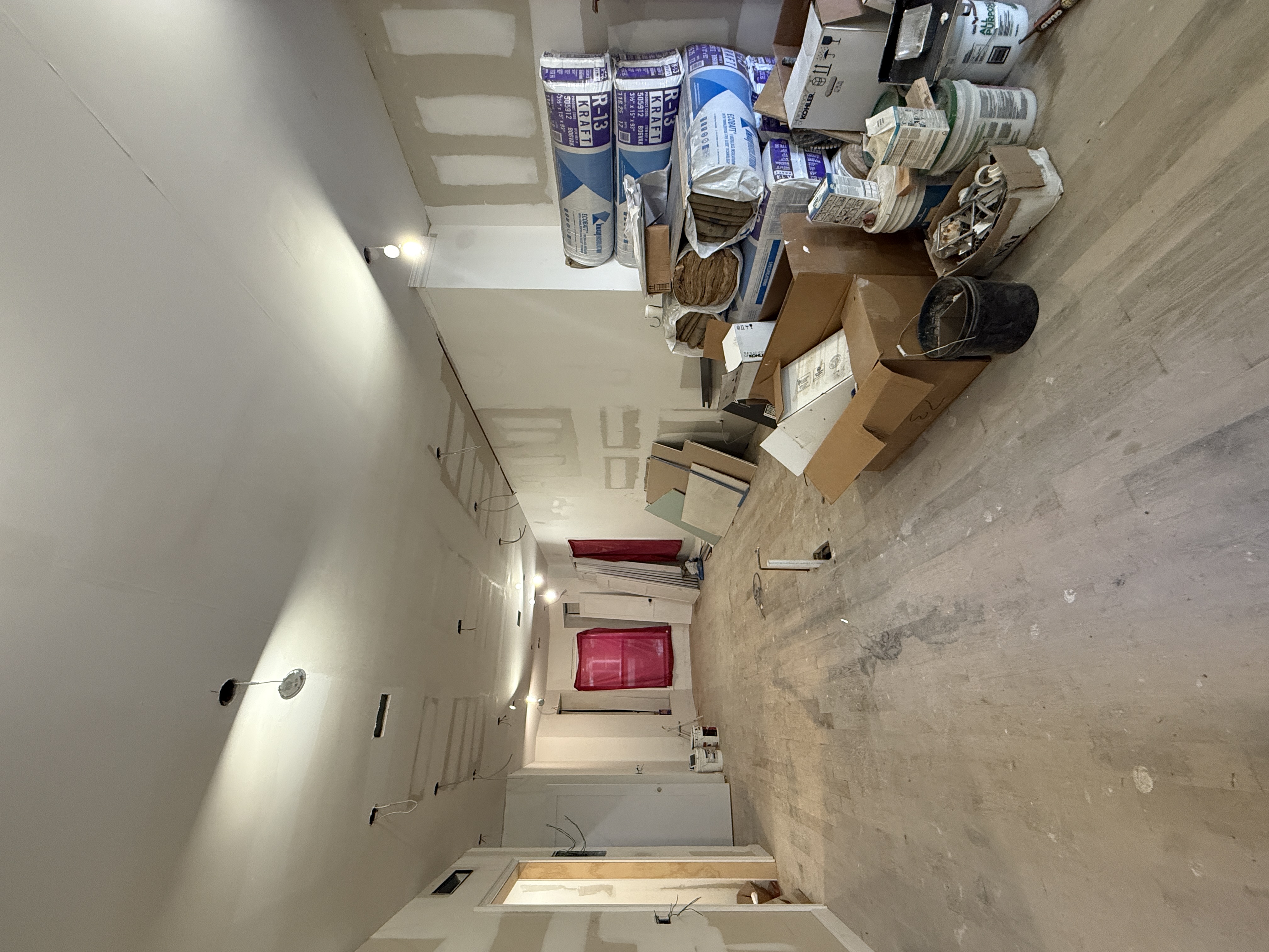 Before preview showing the property's current unfinished condition